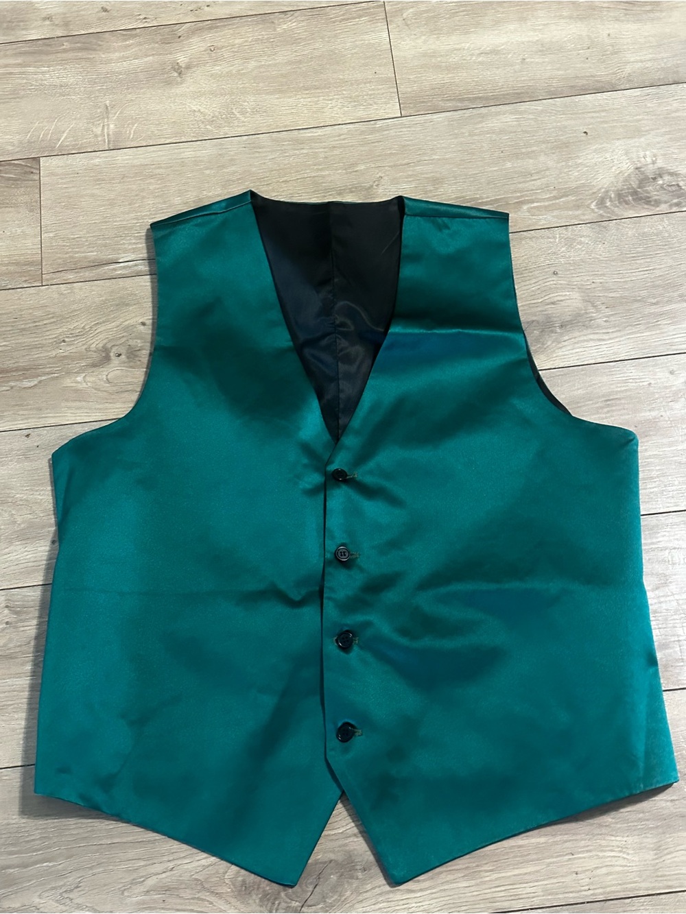 Men's Emerald Green Satin Dress Vest - Polished Formal Waistcoat